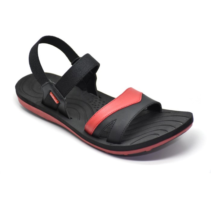 Carvil LORENZA TB Sepatu Sandal Wanita Black Red