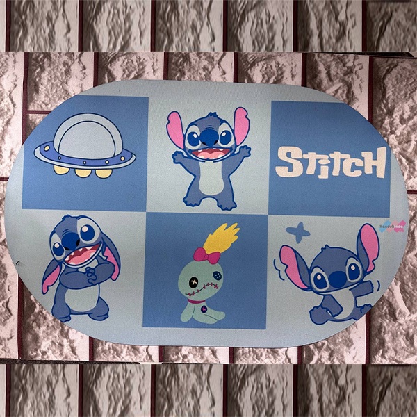 Keset Kaki Diatomite Murah Anti Slip / Anti Bau / Anti Geser / Menyerap Air / Keset Kamar Mandi Bulat Oval Cepat Kering Motif Disney