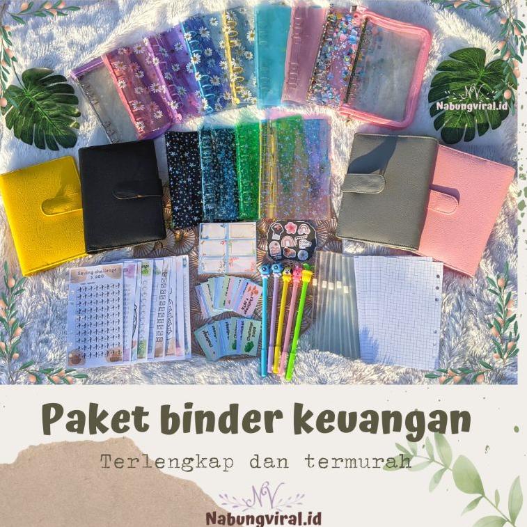

Modis.. A6 BINDER KEUANGAN / MONEY BINDER / Paket binder sinking fund / binder A6 / binder sequin daisy hologram / ziplock / zipper pocket KAT