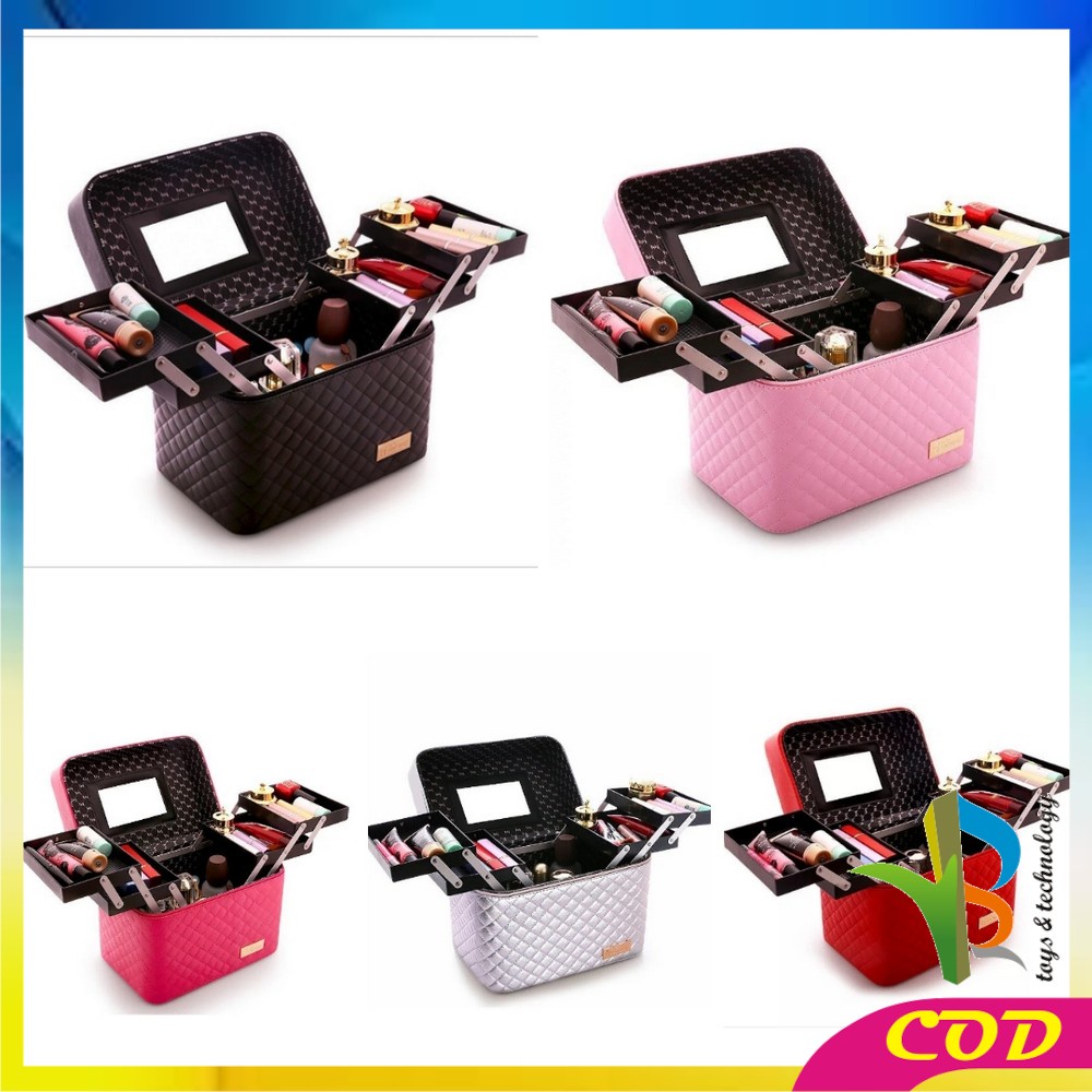 RB-K1 BOX MAKE UP/Kotak Kosmetik/Beauty Case/Tas Kosmetik/Make Up Case/ WATERPROOF/Koper Makeup