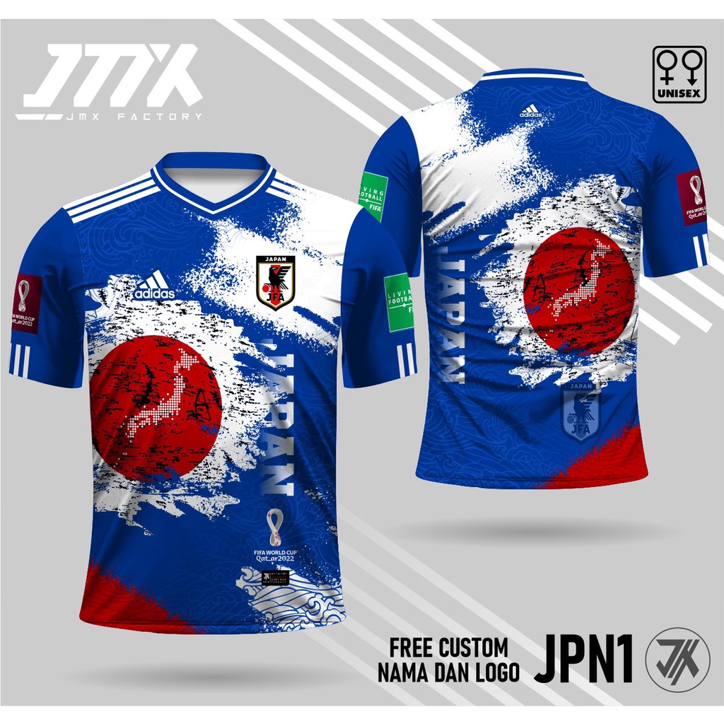 jersey japan piala dunia 2022 qatar tshirt jepang kaos piala dunia lengan pendek