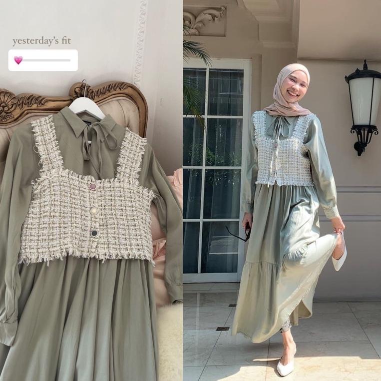 (|Z-FA|)☆❥ roe plain dress pasti dikirim