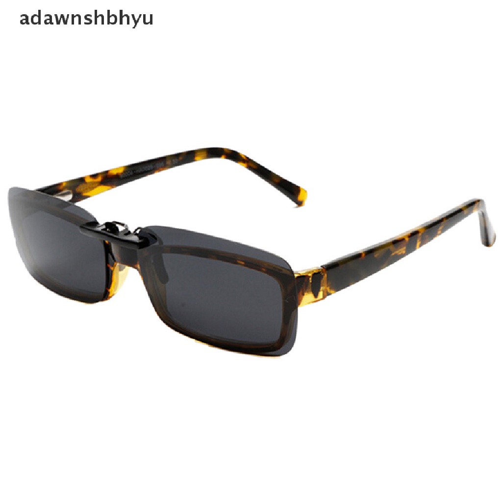 Adawnshbhyu Polarized Clip On Kacamata Mengemudi Kacamata Hitam Siang Visi UV400 Lensa Night Vision ID