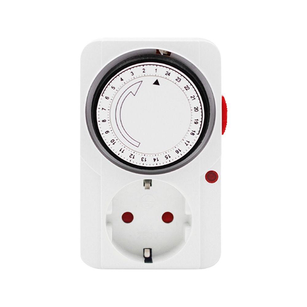 Top Timer Switch Stop Kontak Dapur Rumah Tangga UK EU US Plug Timer Stop Kontak Timer Mekanik