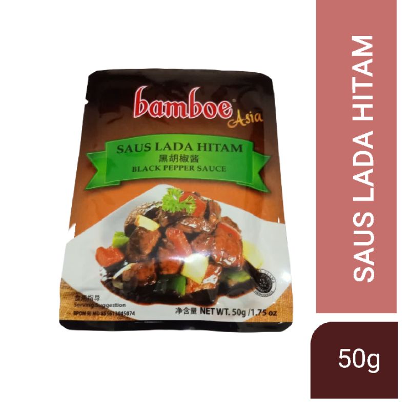 Bamboe Bumbu Masak instan rasa saus lada hitam 50g