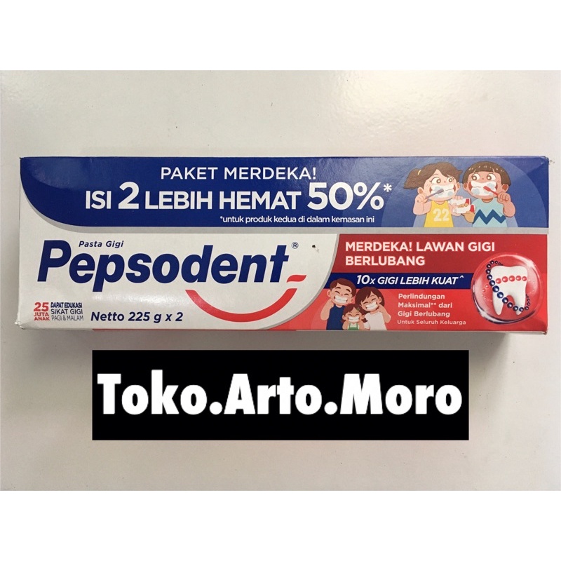 PEPSODENT CIPTADENT FORMULA SYSTEMA PASTA GIGI BERLUBANG 160 190 225 GRAM