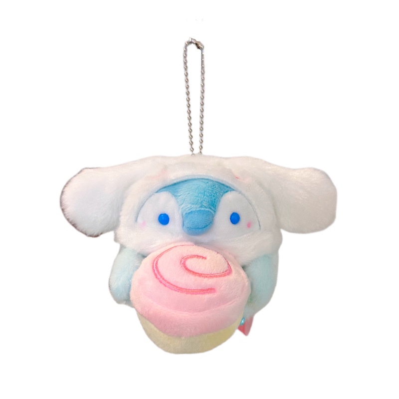 【Ready Stock】Penguin Cross Dressing Sanrio Plush Pendant Soft Stuffed Doll Keychain Kids Gift