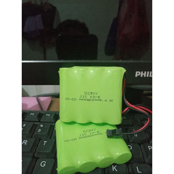 Baterai rakit SONY AA ni.cd 6800mah 4.8v