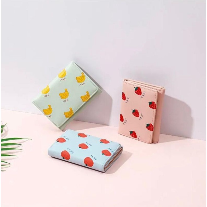 Dompet Lipat Fruit Trifold Wallet