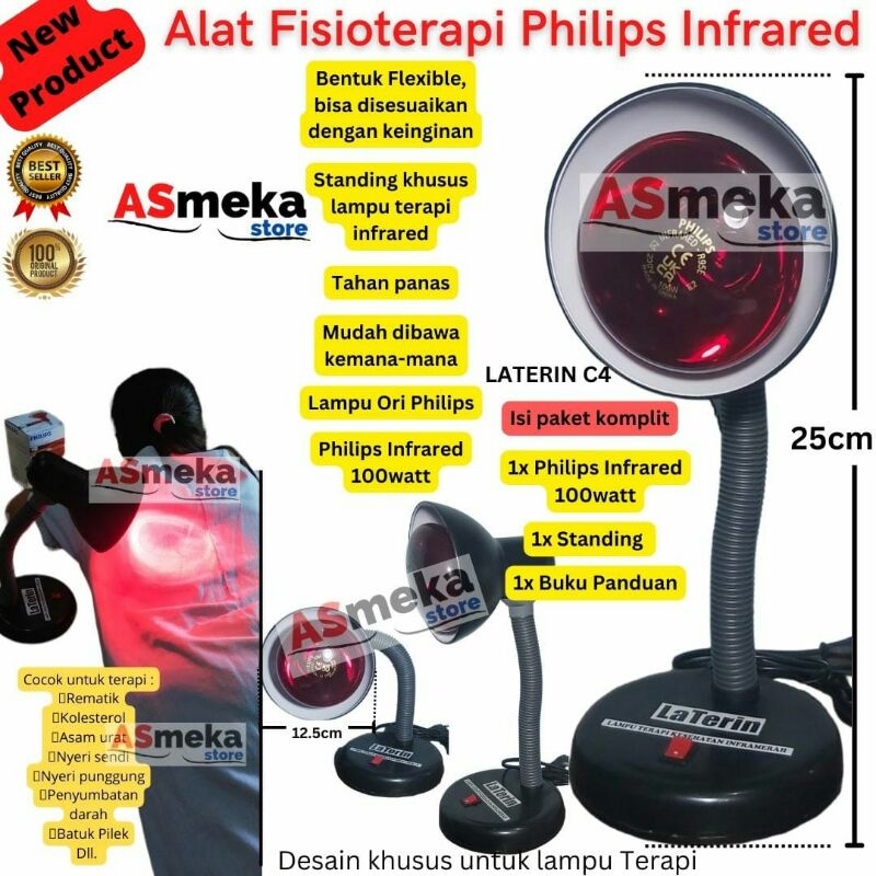 Alat fisioterapi set Lampu Terapi infra red infra merah infrared Terapi otot sendi pegal stroke