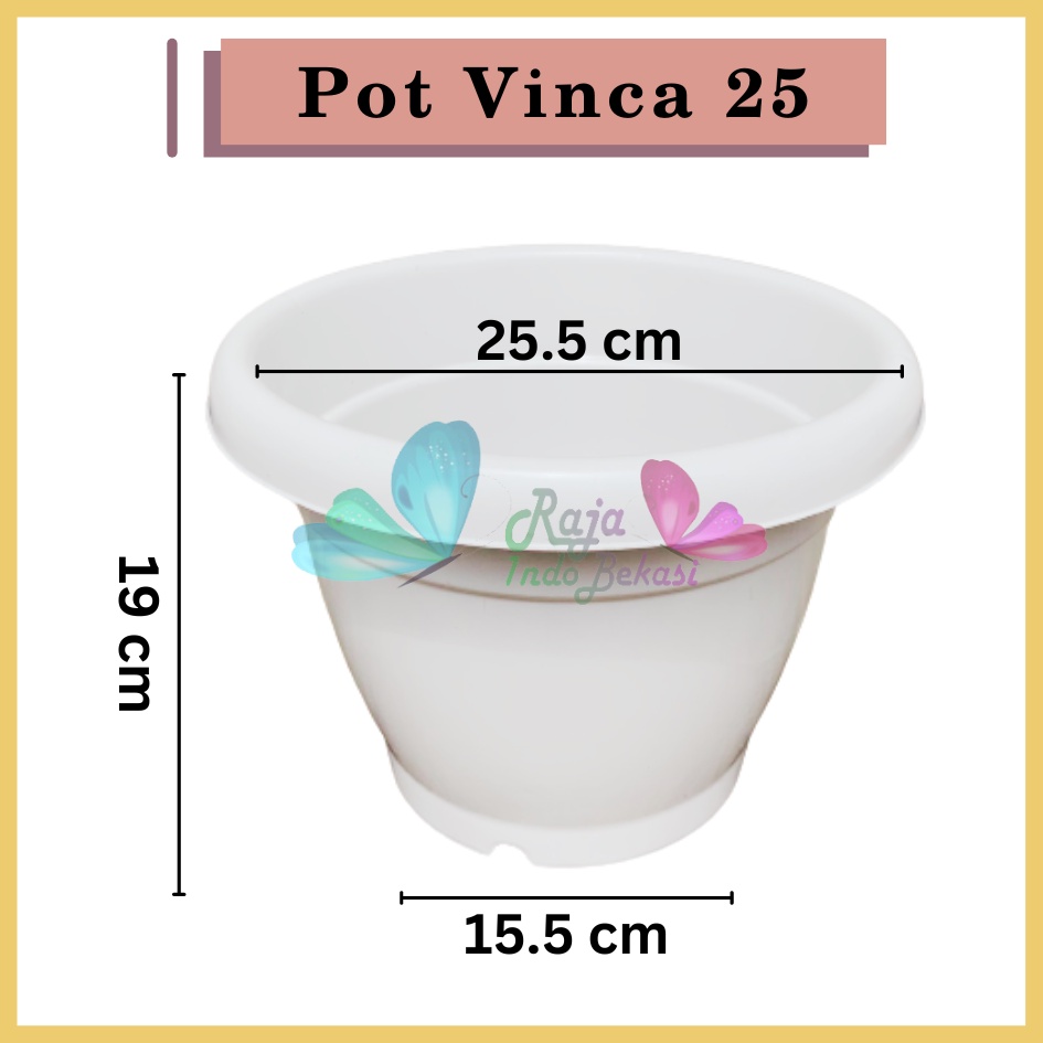 Pot Bunga Vinca 25 Polos Tanaman Hias Kuping Glory 25 Plastik Putih Hitam Merah Bata Merah Coklat Terracota Terracotta Pot 25 cm Lusinan Hitam Pot Bunga Hitam 20 22 25 30 32 35 | Pot Tanaman Hitam Plastik