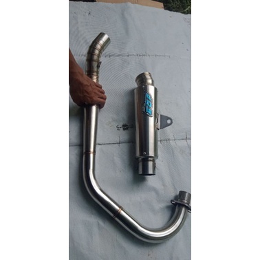 Knalpot racing DOS kompetisi sarfull leher bending pnp cb Gl MP tiger