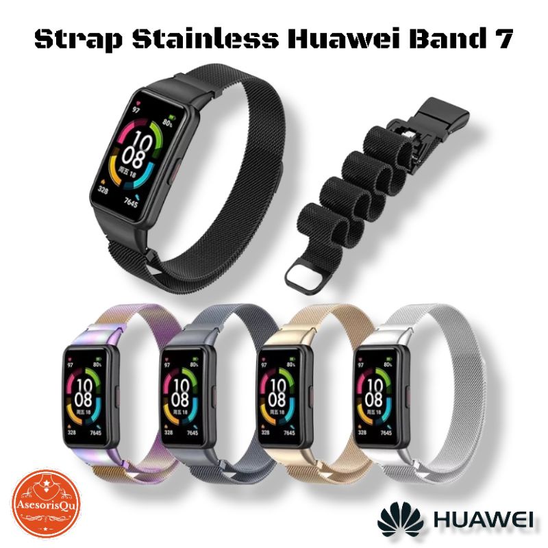 Tali Strap Jam Tangan Stainless Huawei Band 7 Strap Stainless Huawei Band 7 Strap Stainless Steel Ma