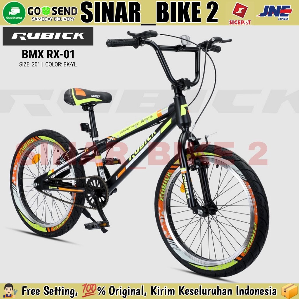 Sepeda Anak Laki Laki 20 Inch BMX RUBICK RX-01 Ban Warna