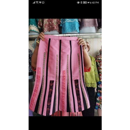 Rok romsabai pha thai silk PENDEK import bangkok