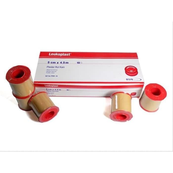 Plester Roll Kain Leukoplast 5 cm x 4,5 cm BSN Plester Rol Kain 0.5 inch Plester Gulung Leukoplast BSN