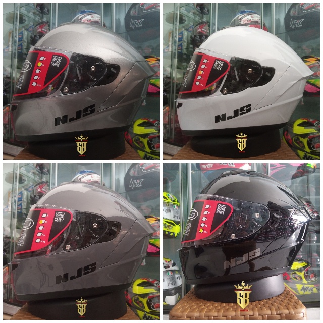 HELM NJS ZX 1 FULL FACE SOLID/POLOS ORIGINAL