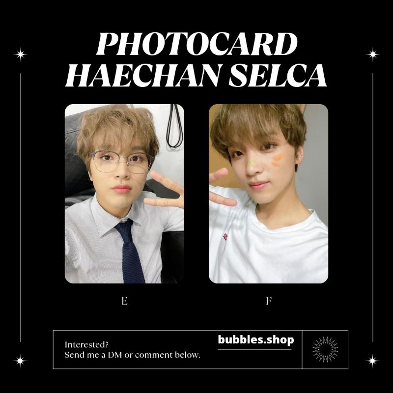 PHOTOCARD UNOFFICIAL HAECHAN NCT SELCA