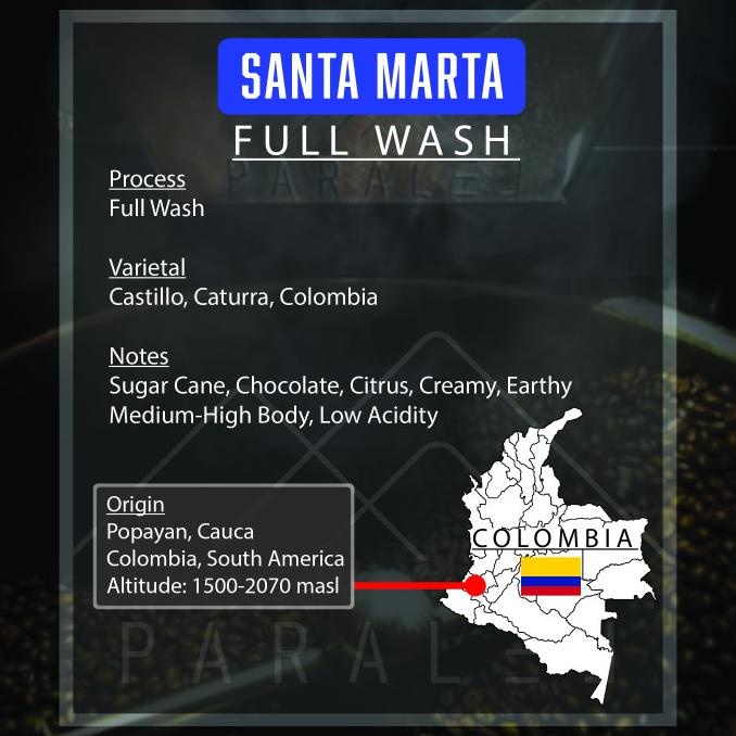 

Colombia St. Marta Single Origin Arabica 200g biji kopi coffee beans