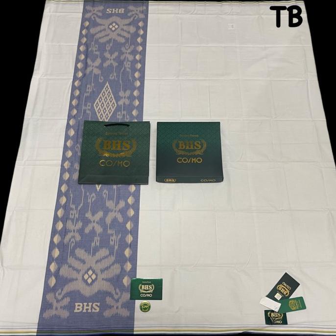 SARUNG BHS COSMO PUTIH POLOS ORIGINAL