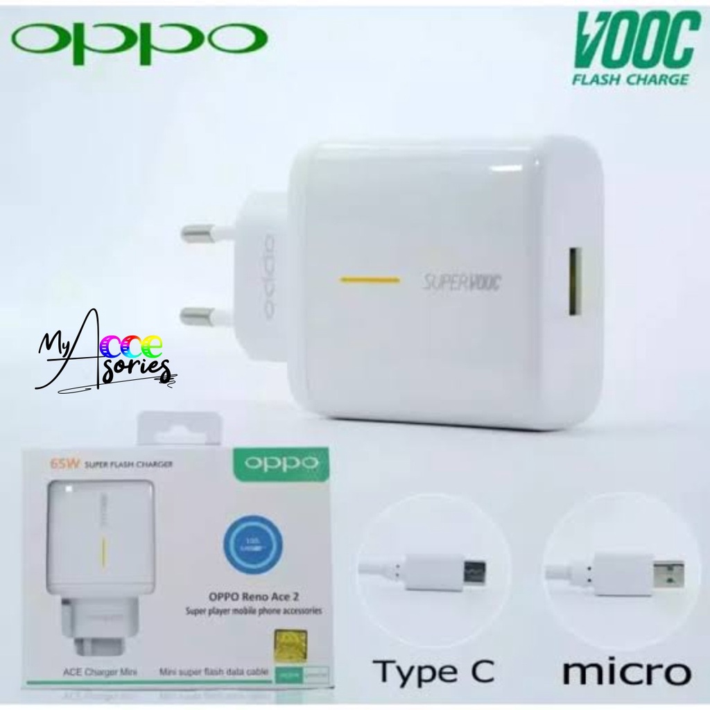 Charger Cashan tc Oppo 65wat micro usb Fast Charging super vooc F9 A5S A3S F7 F5 F3 F1S MY8507