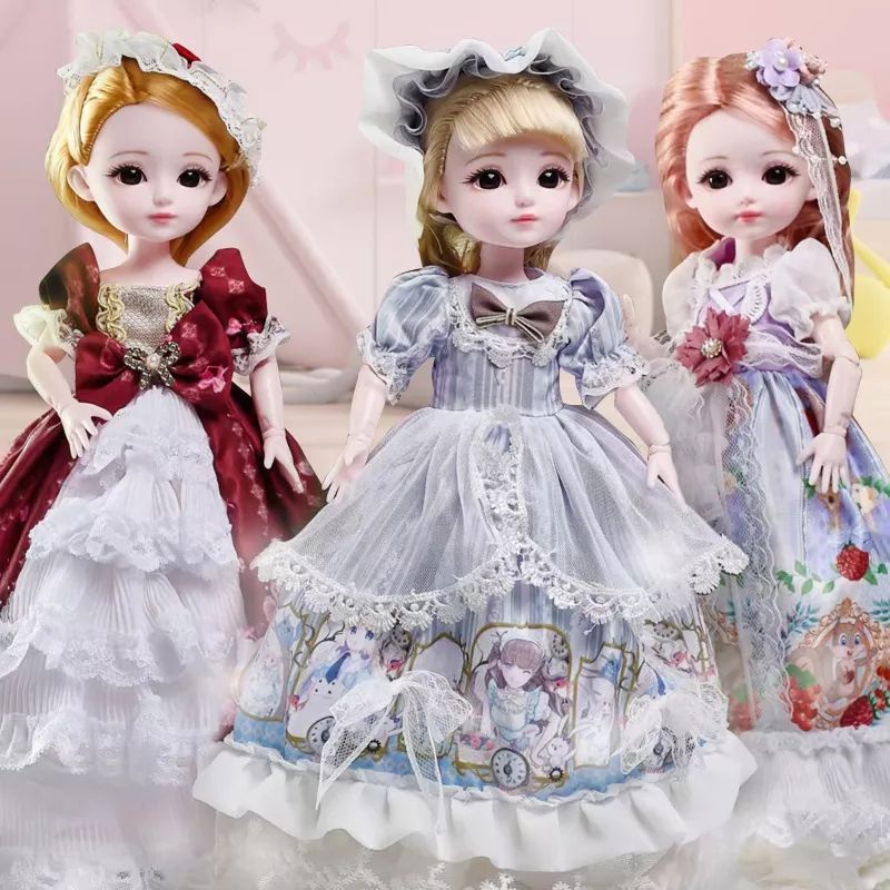 Spesial Boneka BJD 30cm Seri Lolita Dress Mewah