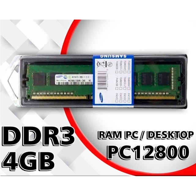 Memory RAM  DDR3 4GB PC Longdim DDR3 4GB Samsung/Hynix