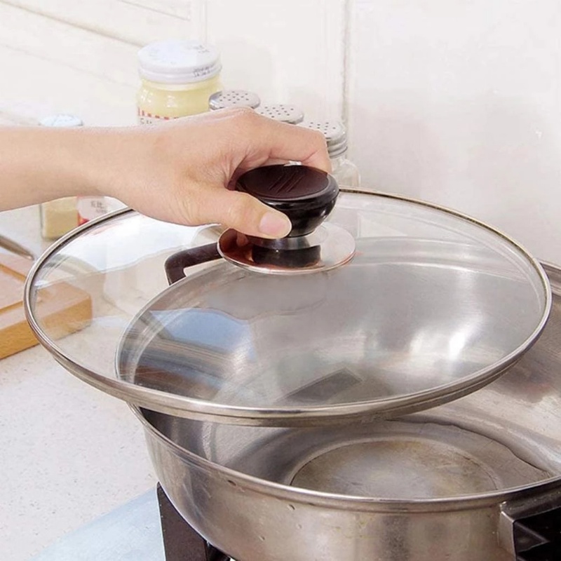 Gagang Tutup Panci Stainless Steel Pengganti/ Cover Panci Cookware Universal Pegangan Anti Panas Aksesoris Dapur