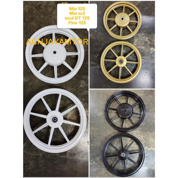 VELG PELAK V ROSSI PALANG 8 COMET MIO M3/MIO 125/MIO GT 125 /FINO 125/SOUL GT 125 MODEL PALANG RCB R