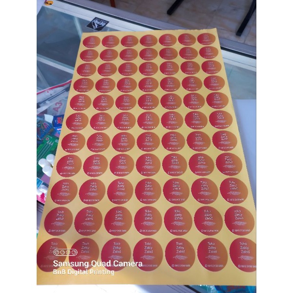 

Stiker Label kemasan A3+ cutting