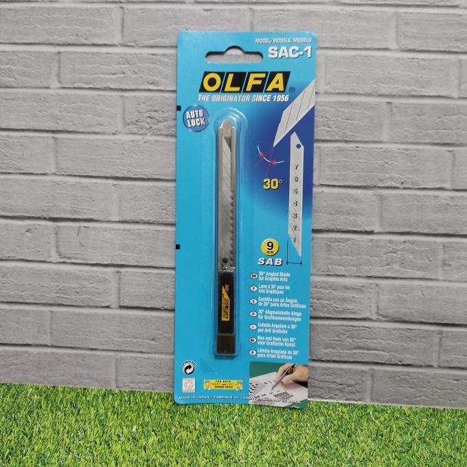

Pisau Cuter Grafik 9mm Snap-Off blade Graphic Cutter SAC-1 OLFA