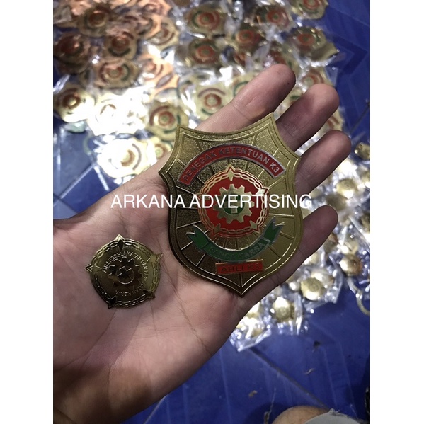 Lencana + Pin Ahli K3