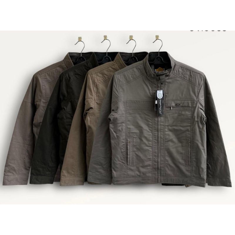 star Jaket Bomber Import Polos Casual Pria Original Terbaru Kampas Bulu