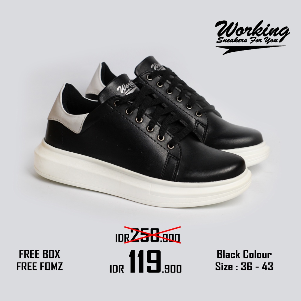 Sepatu Sneakers Pria/Wanita Working T-15 Terbaru