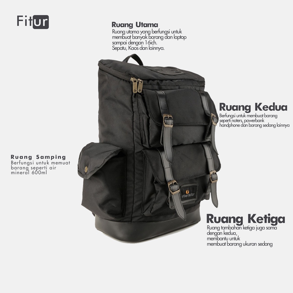 Tas ransel urban factor - Savage Tas Laptop | Backpack Pria