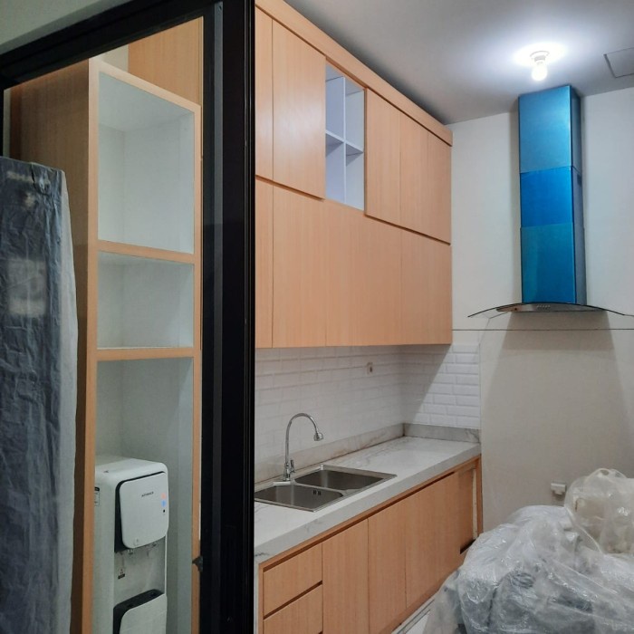 kitchen set minimalis modern permeter hpl taco