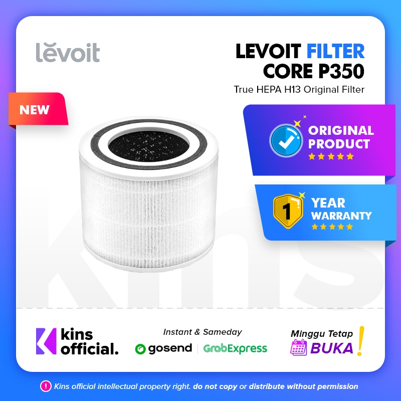 Levoit Core P350 Pet Replacement Filter True HEPA H13 Original Filter