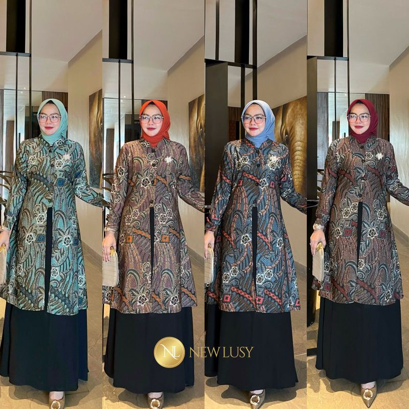 Batik Dress By. New Lusy Ori  // READY   Siap kirim