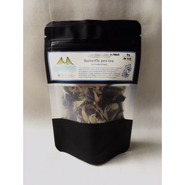 

Butterfly pea tea Teh Bunga Telang 7g untuk 20 cup