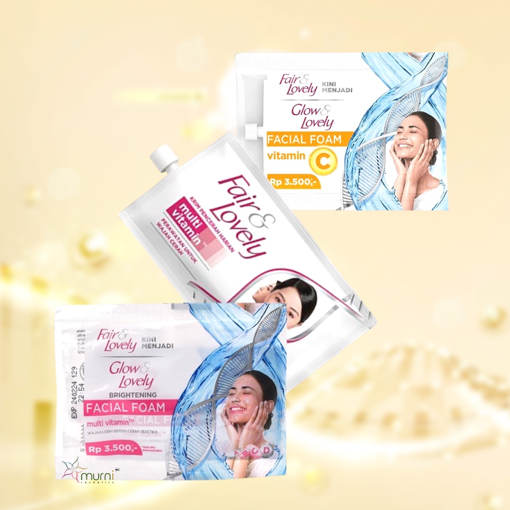 [[ SACHET ]] FAIR &amp; LOVELY SACHET FACIAL FOAM , FACIAL FOAM VIT C , VIT CREAM