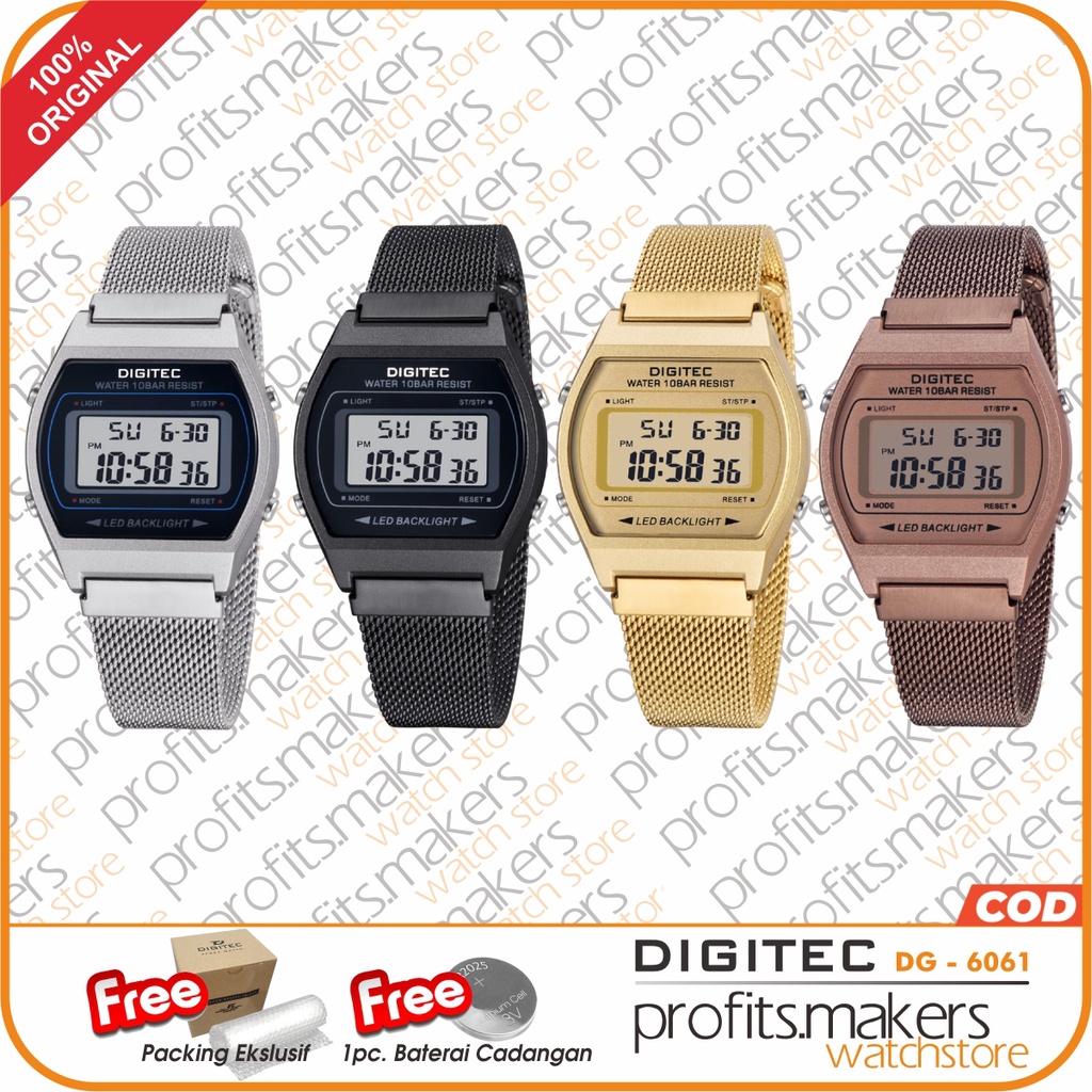 DIGITEC DG 6061 R / DG-6061R / DG6061 R Watch Jam Tangan ORIGINAL