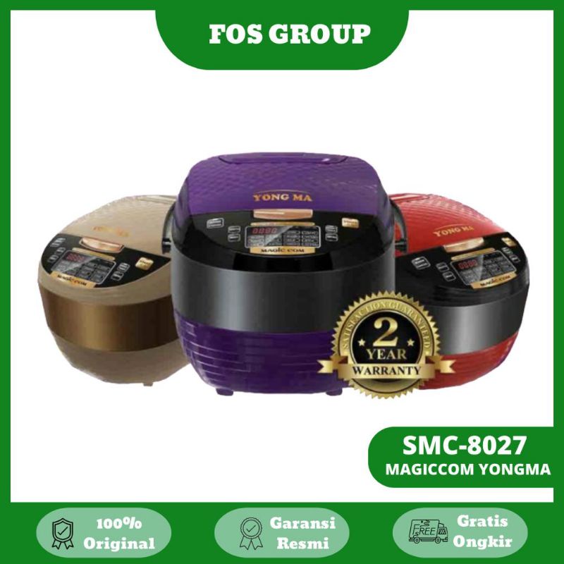 MAGIC COM / RICE COOKER YONG MA SMC 8027 / YMC 802 [2 LITER] 100% ORI NEW TYPE