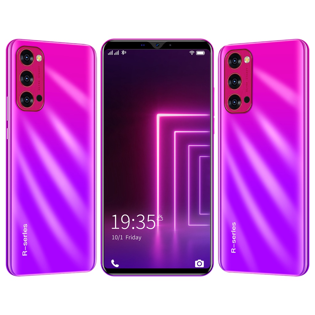 【Bisa COD】HP Murah 0PP0 Reno6 Pro 5G 6.53 Inci Ponsel Android RAM 6GB ROM 128GB Dual Card SIM Smartphone Garansi resmi Gratis-Purple 8+256