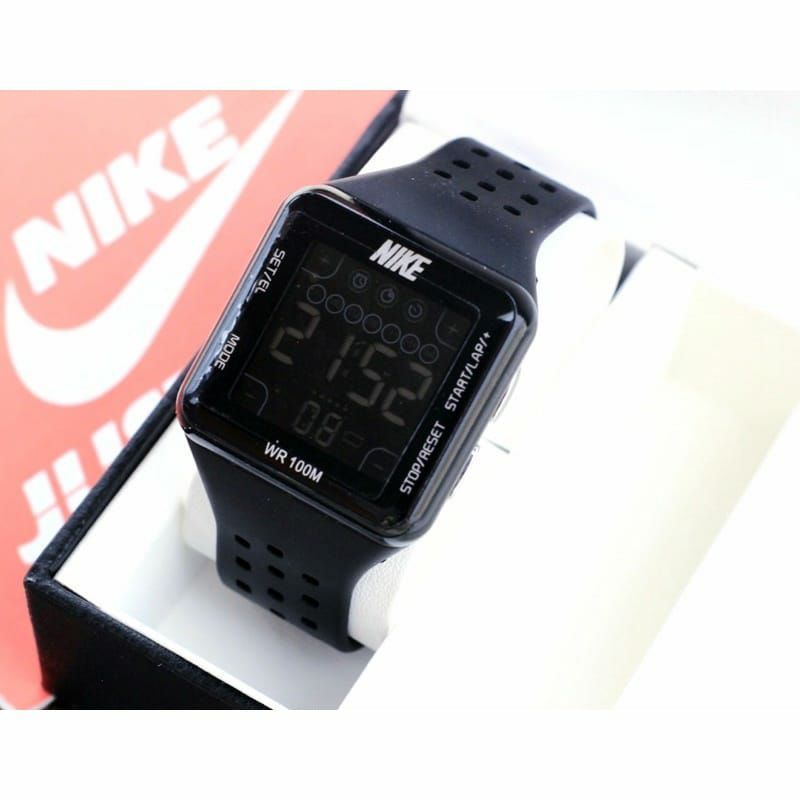 Jam Tangan Nike Digital Tahan Air Rubber Fashion Digital Bisa COD