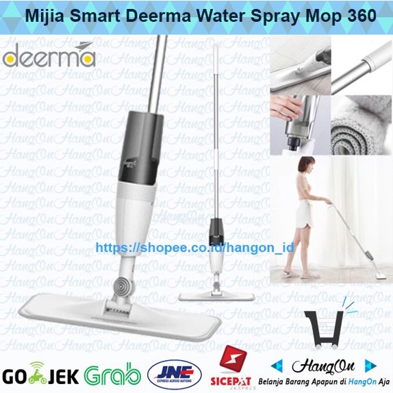 Deerma Water Spray Mop 360 Rotating Rod Clean Tool for smart Home Pel Semprot TB500 Pelan Lantai Anti Becek Cepat Kering Praktis