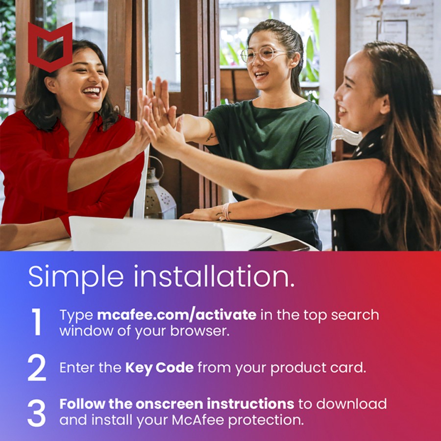 Antivirus ORIGINAL McAfee Total Protection untuk 1 Device - 1 Tahun