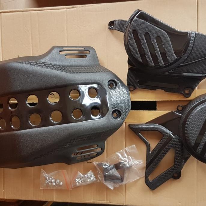 {BISA COD] ASLI Cover / tutup Mesin bawah CRF 150 warna hitam TERLARIS TERPERCAYA ORIGINAL