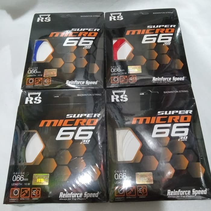 SENAR RAKET BADMINTON RS SUPER MICRO 66 ORIGINAL GROSIR / SENAR RAKET BADMINTON RS SUPER EKSLUSIF