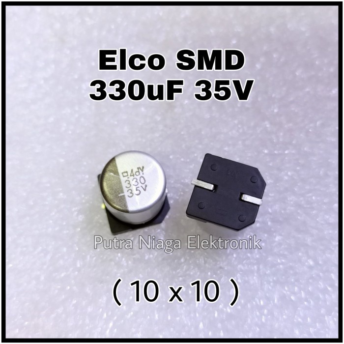 Elco SMD 330uf 35v alumunium 330 uf kapasitor 337 35 volt putr4n14 Ayo Beli