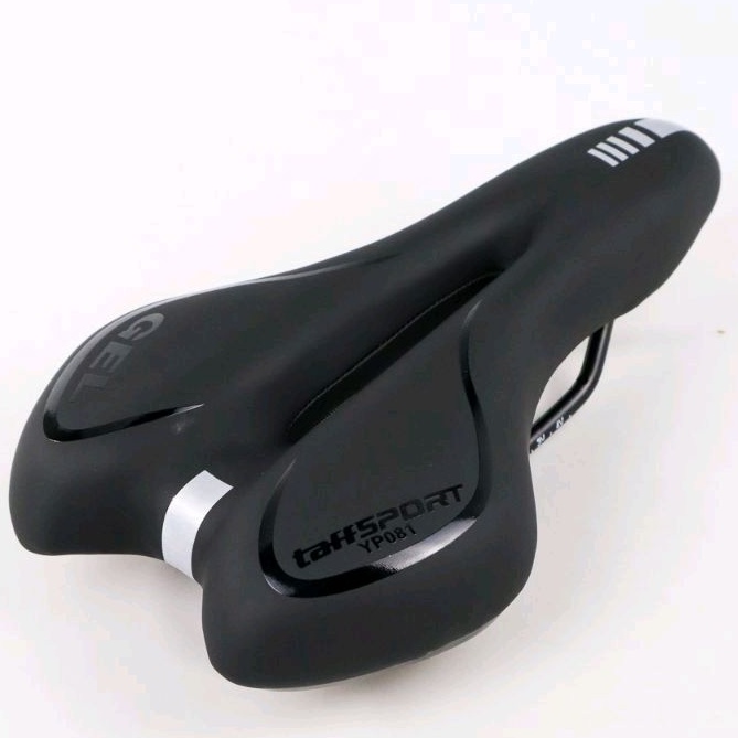 (( YP081 )) SADEL SEPEDA GEL SADDLE MODEL LUBANG BOLONG TEKSTUR EMPUK KENYAL MTB ROADBIKE LIPAT SELI DLL